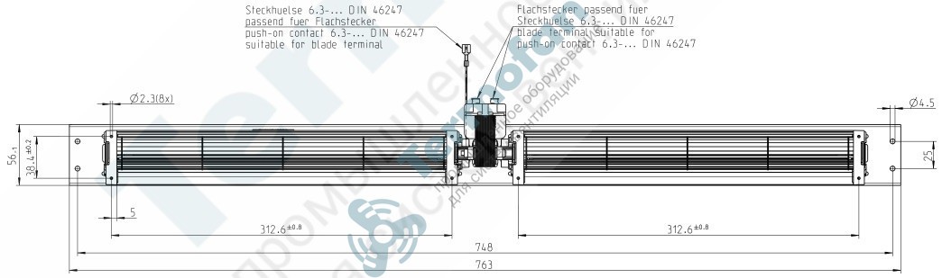 Вентилятор тангенциальный Ebmpapst QL3/3030A3-2118L-471 ey