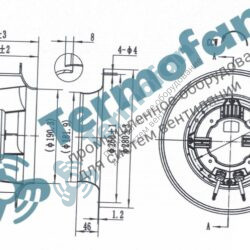 PMDWF84L50-B280X127 Вентилятор центробежный MaEr Fan Motor